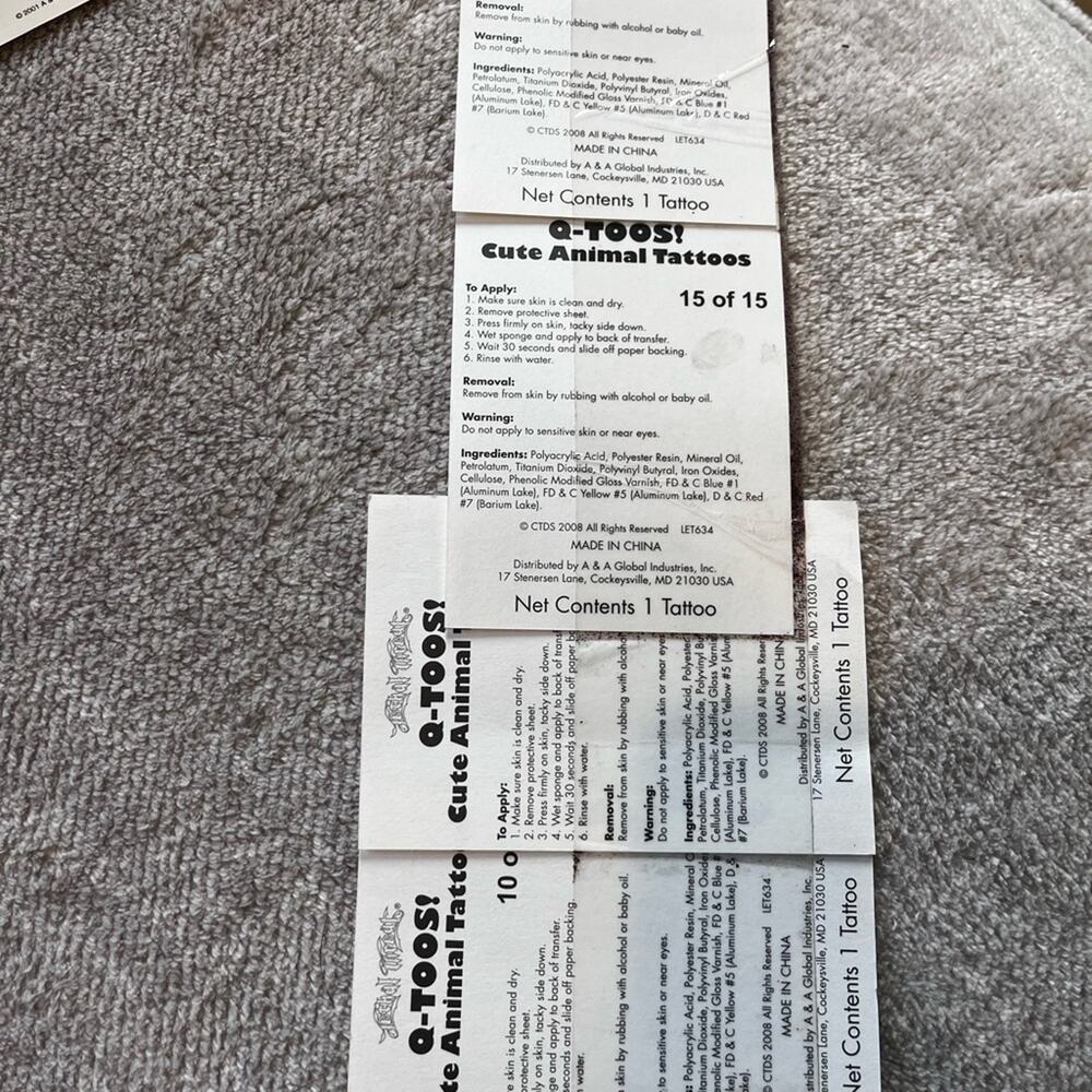 Vintage Temporary Tattoos and Vintage sticker lot (Spongebob, Hulk, etc) - Picture 13 of 13